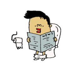 not a long hair man! sticker #8480008