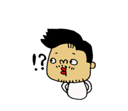 not a long hair man! sticker #8480009