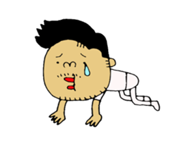 not a long hair man! sticker #8480012