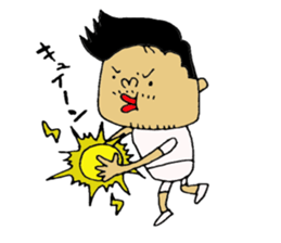 not a long hair man! sticker #8480014