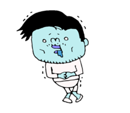 not a long hair man! sticker #8480020