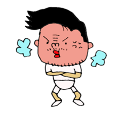 not a long hair man! sticker #8480021