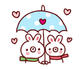 Warm winter stamp sticker #8480220