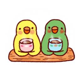 Warm winter stamp sticker #8480223