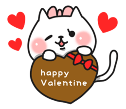 Cat a couple of good friends 2 winter sticker #8480502