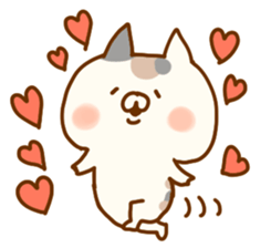 calico cat dekamoji sticker #8480977