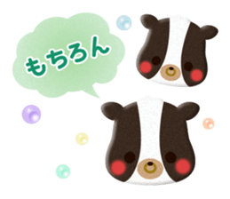 Cute Animals of the balloon emoticons sticker #8481294