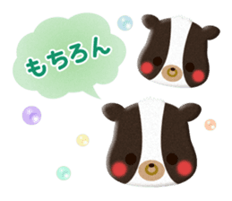 Cute Animals of the balloon emoticons sticker #8481294