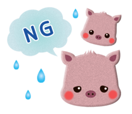 Cute Animals of the balloon emoticons sticker #8481297