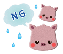 Cute Animals of the balloon emoticons sticker #8481297