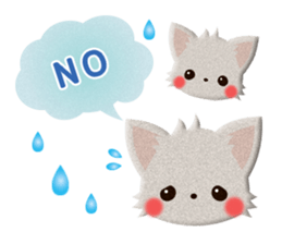 Cute Animals of the balloon emoticons sticker #8481299