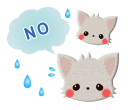 Cute Animals of the balloon emoticons sticker #8481299