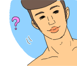 muscle men sticker #8481666