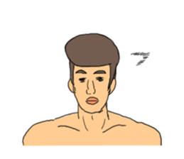 muscle men sticker #8481678