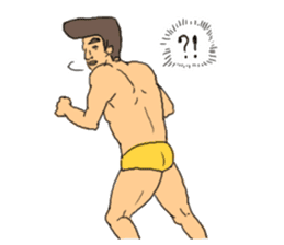 muscle men sticker #8481684