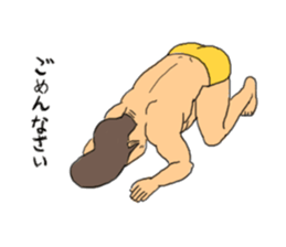 muscle men sticker #8481703