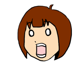 T-shirt girl sticker #8481706