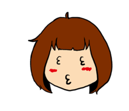 T-shirt girl sticker #8481707