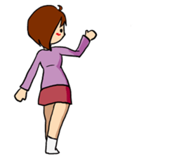 T-shirt girl sticker #8481712