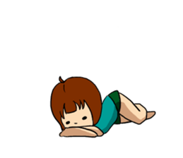 T-shirt girl sticker #8481713