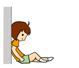 T-shirt girl sticker #8481714