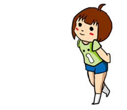 T-shirt girl sticker #8481715