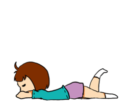 T-shirt girl sticker #8481717