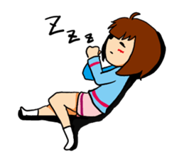 T-shirt girl sticker #8481719