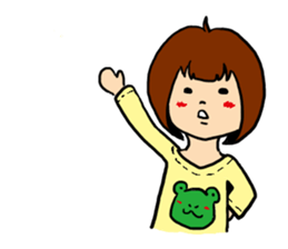 T-shirt girl sticker #8481726