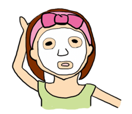 T-shirt girl sticker #8481734