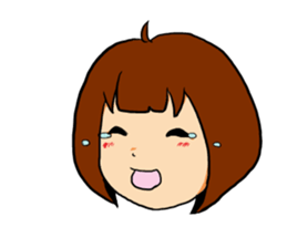 T-shirt girl sticker #8481736