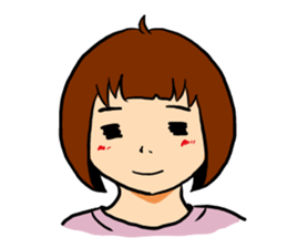 T-shirt girl sticker #8481738