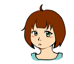 T-shirt girl sticker #8481740