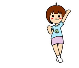 T-shirt girl sticker #8481742