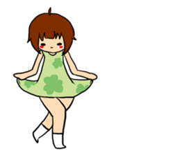 T-shirt girl sticker #8481743