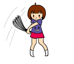 T-shirt girl sticker #8481744