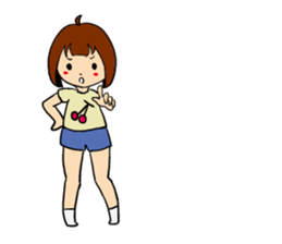 T-shirt girl sticker #8481745