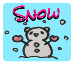 Panda stickers.  -English ver- sticker #8481794