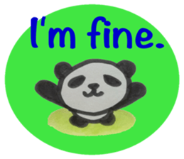 Panda stickers.  -English ver- sticker #8481806