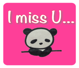 Panda stickers.  -English ver- sticker #8481807