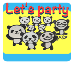 Panda stickers.  -English ver- sticker #8481808