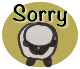 Panda stickers.  -English ver- sticker #8481818