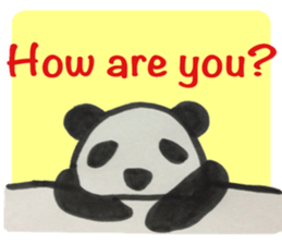 Panda stickers.  -English ver- sticker #8481821