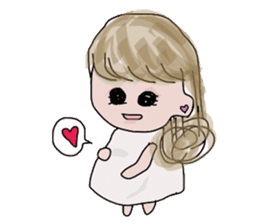 Curly Hair girl's Part2 sticker #8482041