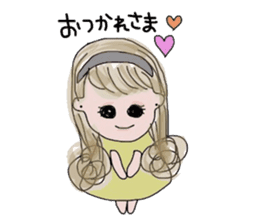 Curly Hair girl's Part2 sticker #8482050