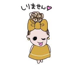 Curly Hair girl's Part2 sticker #8482054