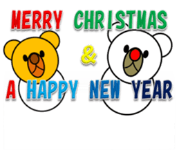 New Year & Merry Christmas(bear) sticker #8482170