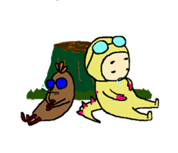 HajikkoTown~spin off sticker #8483041