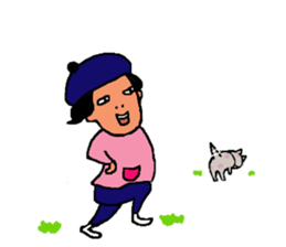 HajikkoTown~spin off sticker #8483056