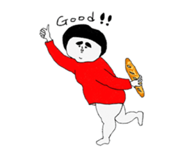 Girl of a red dress Part3 sticker #8483588